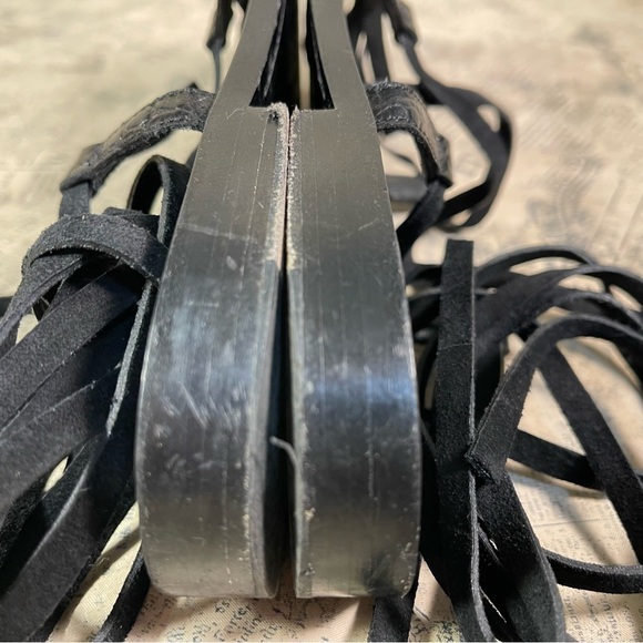 Saint Laurent Paris made in Italy tie up greek sandals - Picture 7 of 10